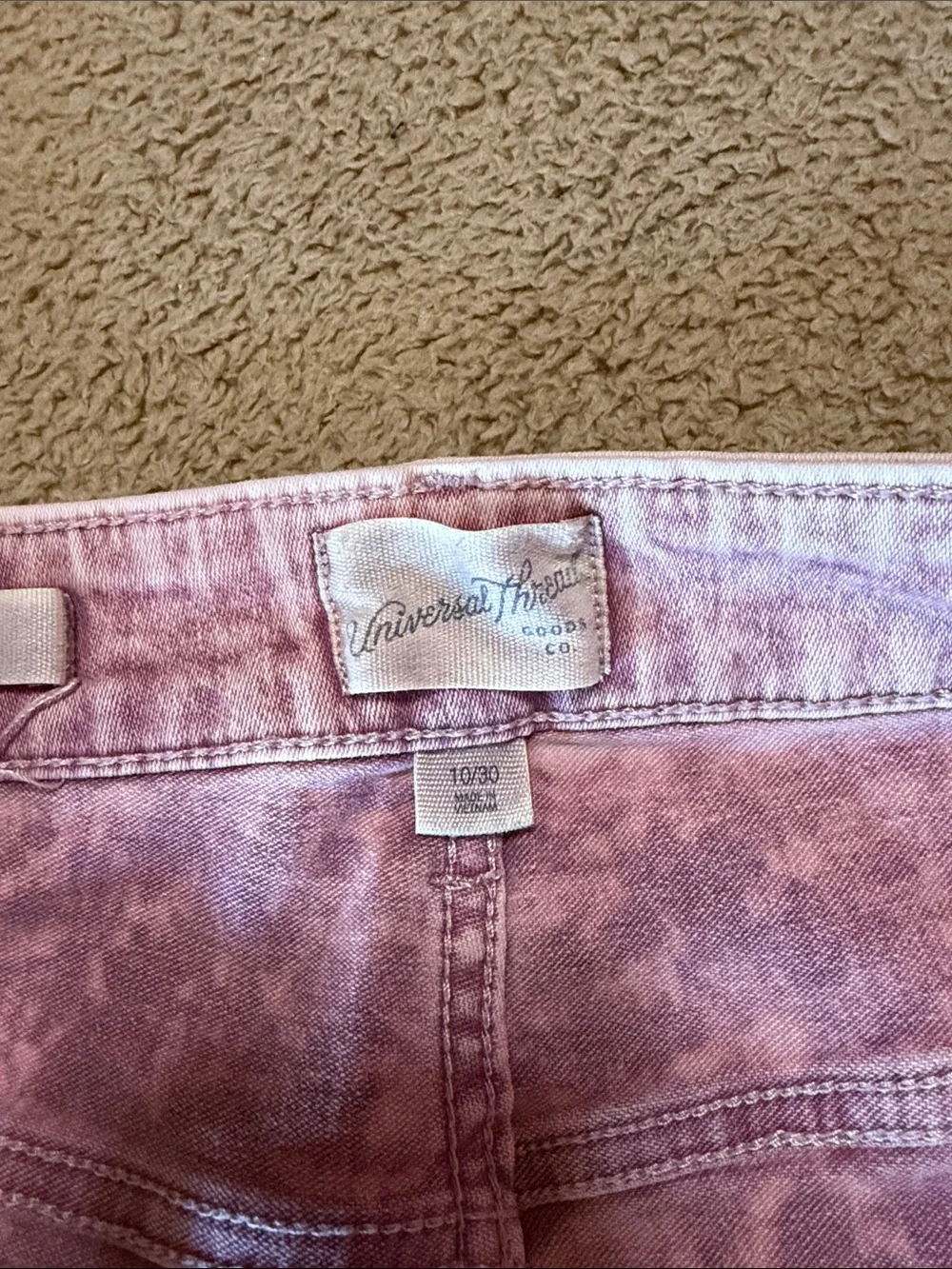 Universal Thread Pink Washed High-Rise Denim Shorts
